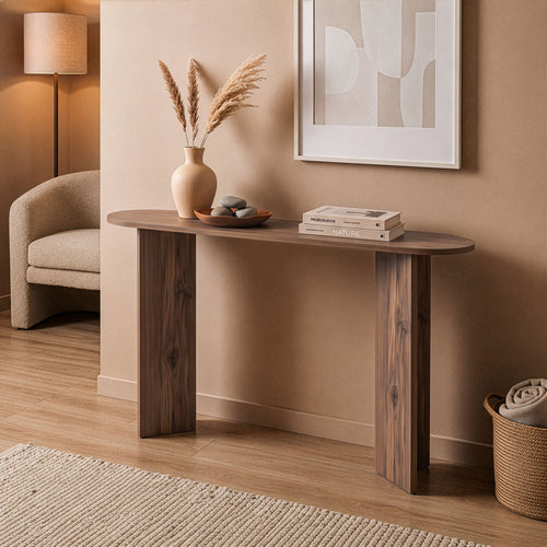 Calicosy - SIRA Design haltafel - Zwart hout - 35x150x75 cm