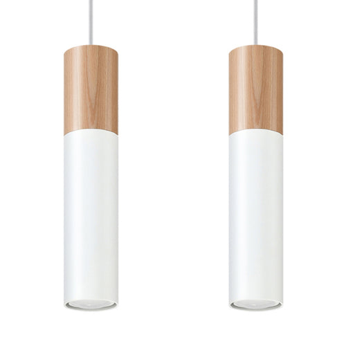 Sollux Lighting Hanglamp PABLO 2 wit - 30x6x90cm