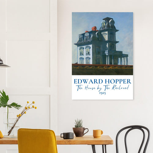 Artfulprints  Edward Hopper - The house by the railroad   poster 50x70 cm - vtwonen shop