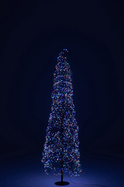 J-Line decoratie Boom Multicolor - ijzer - zwart - large - LED lichtjes - vtwonen shop