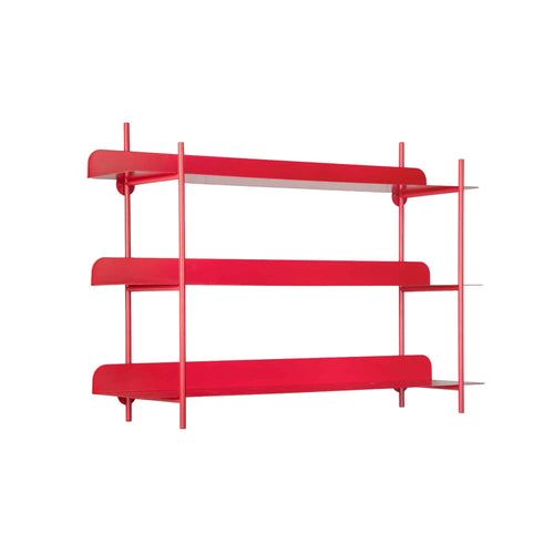 Present Time wanddecoratie Cool Retro - rood - 60x16x42cm