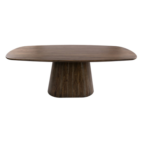 Giga Meubel Eettafel Central - Deens Ovaal Bruin Hout - 215x105x77cm