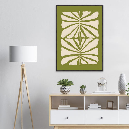 Artfulprints Poster Matisse - Green vibrant reef   - A4 21x29.7 cm - Groen