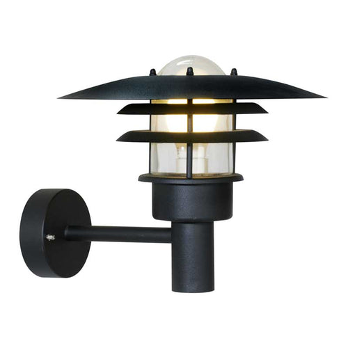 Nordlux Lønstrup Wandlamp Buiten -Ø32cm - E27 - IP44 - Zwart - vtwonen shop