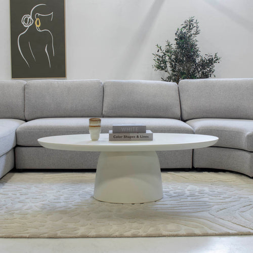 Giga Meubel Salontafel Myrna - Wit Composiet - 120x60x39cm - vtwonen shop