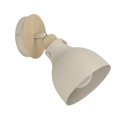 EGLO spot Arrecife - e27 - 23,5 cm - bruin/beige - staal - vtwonen shop