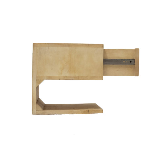 Giga Meubel Zwevend Nachtkastje Malma - Naturel - Mangohout - 45x30x30cm - vtwonen shop