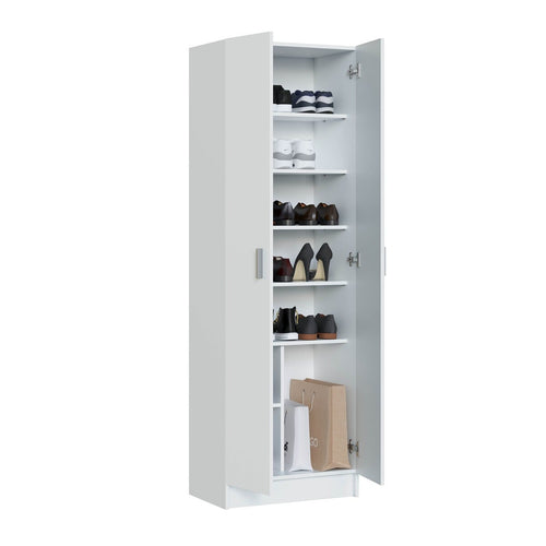 Calicosy - Opbergkast SAVIO - Wit 37x58,5x181 cm