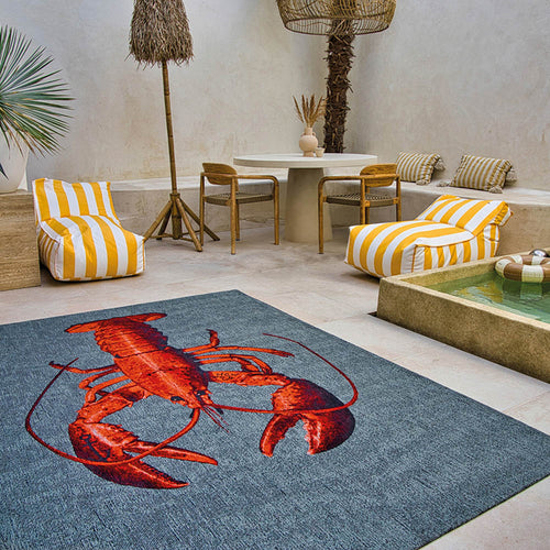 Louis De Poortere vloerkleed Steam Red - grijs - 200x280cm