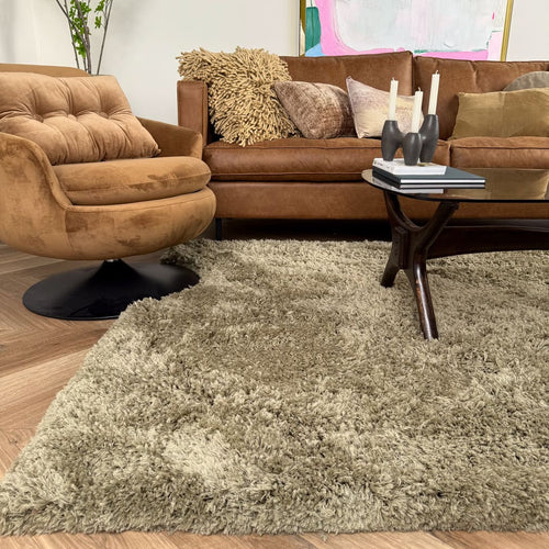 Interieur05 vloerkleed Pilo - hoogpolig - groen - 240 x 340 cm