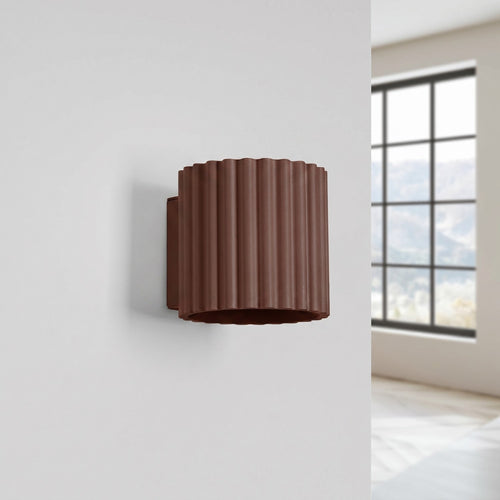 Sollux Lighting Wandlamp AURA bruin G9 - 10x12x10cm