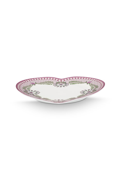Pip Studio Bordenset Hart - Lily&Lotus - Lila - 23cm - Set van 2