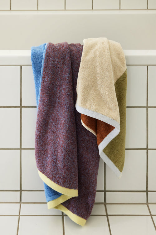 Hübsch handdoek Block - katoen - 50x100cm - vtwonen shop