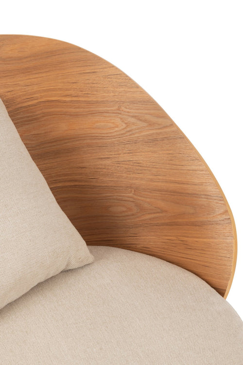 J-Line stoel Lone - multiplex/metaal - naturel/beige
