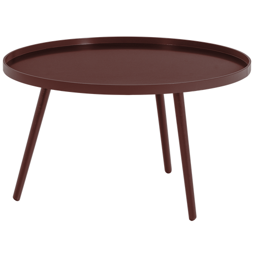 WOOOD bijzettafel xl 39xø78 cm Mesa - Hout - Bordeauxrood - 39x78x78