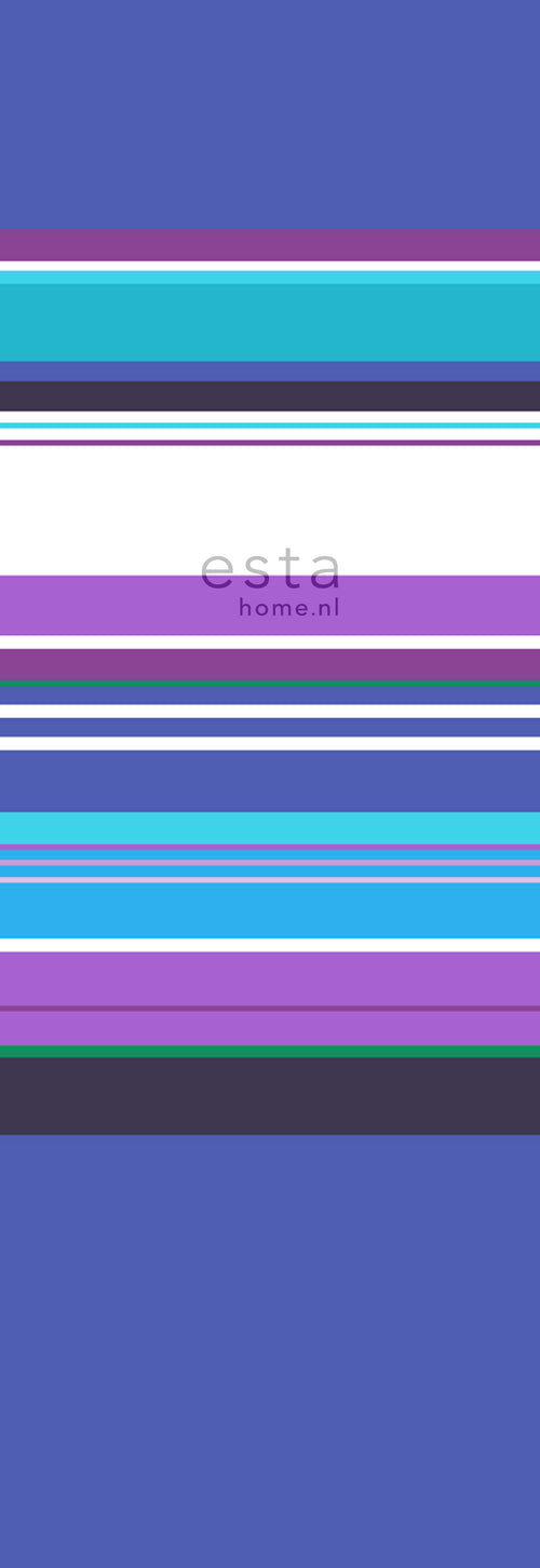 ESTAhome fotobehang strepen paars - 100 x 279 cm - 156507