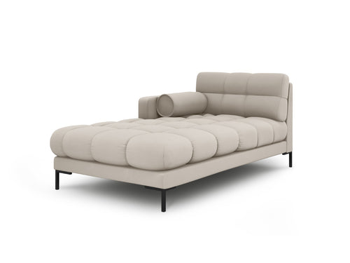 Cosmopolitan Design linker meridiaan Bali structurele stof, beige - 185x102x75cm