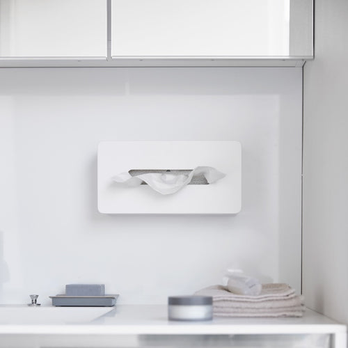 Yamazaki Zelfklevende Tissuebox - Tower - Wit - vtwonen shop