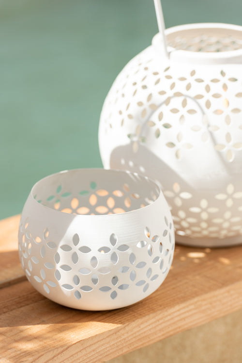 J-Line kaarshouder Geperforeerd - ijzer - wit - vtwonen shop