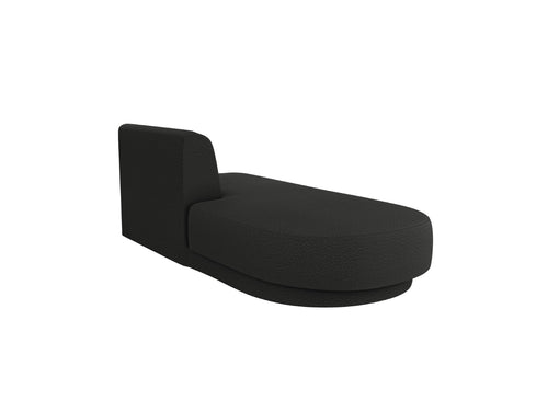 Micadoni Module Miley 2-zits, boucle zwart - 90x158x70cm