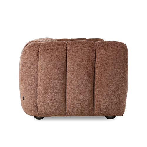 DÉJA Living 3-zits Bank Cillán - Cognac Stof - 250x104x77cm