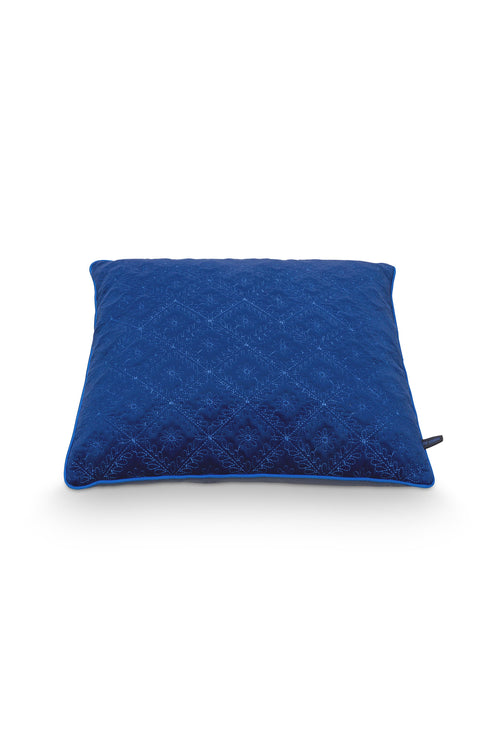 Pip Studio Sierkussen Quilted Daisy - Blauw - 50x50cm