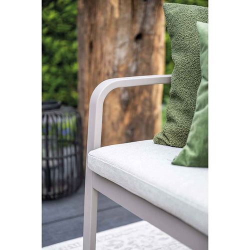 Pisa parkbank - aluminium - taupe - valley sand - vtwonen shop