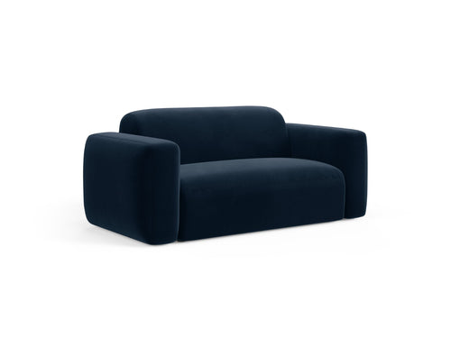 Cosmopolitan Design Modulaire bank Strino 2-zits, flueel koningsblauw - 98x180x78cm
