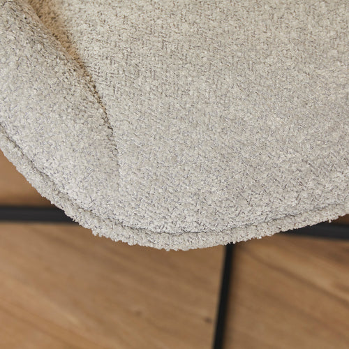 StarFurn Fauteuil Mila - Lichtgrijs Stof - Draaibaar - 79x80x81cm - vtwonen shop