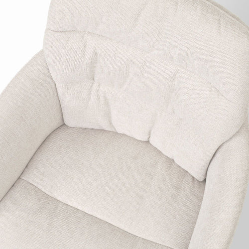Nolon Nora-Mia Eetkamerstoel Beige - met Armleuning - Wit