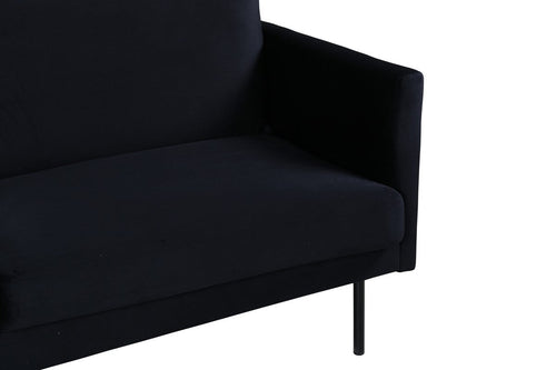 BRAM Bank Rowen - Zits Bank - Zwart Velours