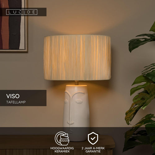 Lucide tafellamp VISO - 1xE27 - Wit