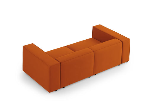 Cosmopolitan Design Bank Arendal 3-zits, flueel, terracotta - 102x204x70cm