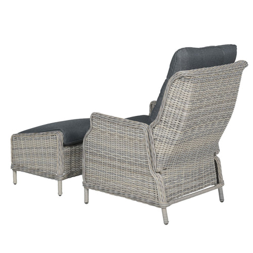 Garden Impressions loungeset Santa Rosa vintage willow - verstelbaar