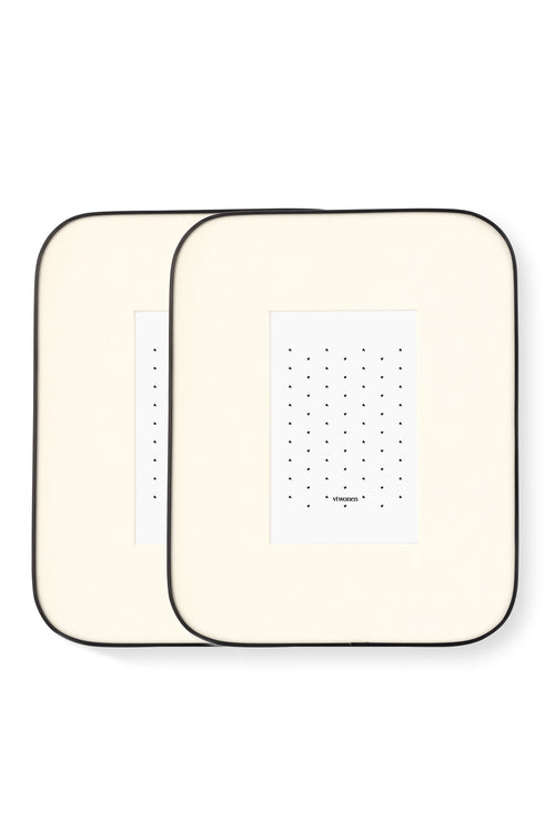 vtwonen Fotolijst - Set van 2 - Metaal - Zwart - 21x26.5x0.8cm - vtwonen shop