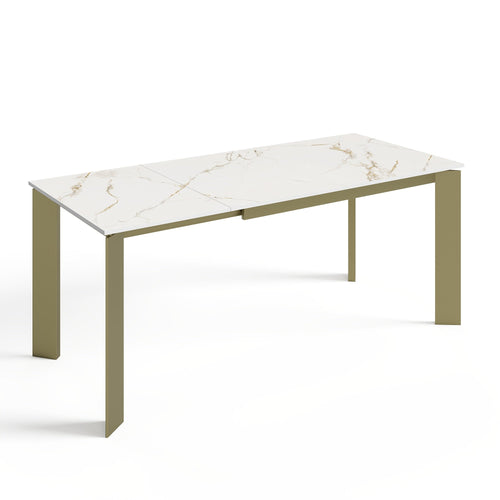 Sia Home - Uitschuifbare tafels LINEA - Keramiek - Wit - 190cm