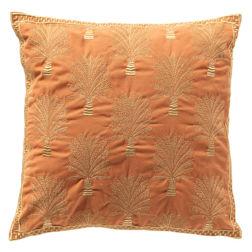 CYCAS - kussenhoes 45x45 cm - boommotief - Carnelian - oranje