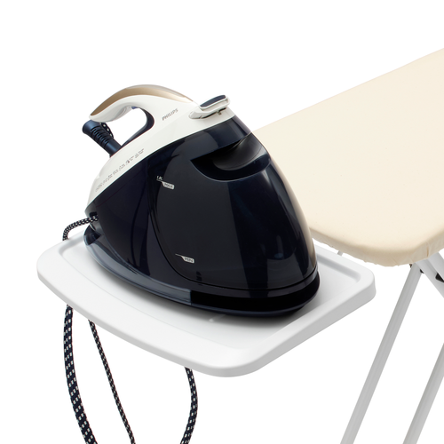 Brabantia Strijkplank C, 124x45 cm, solide stoomunithouder, PerfectFlow - Bubbles