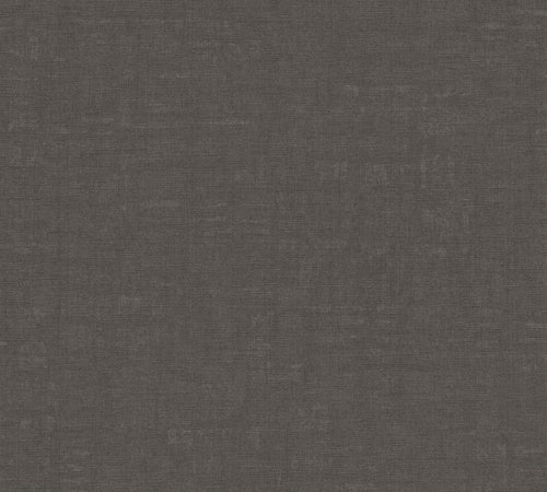 Livingwalls behang effen en antraciet grijs - 53 cm x 10.05 m - AS-387453