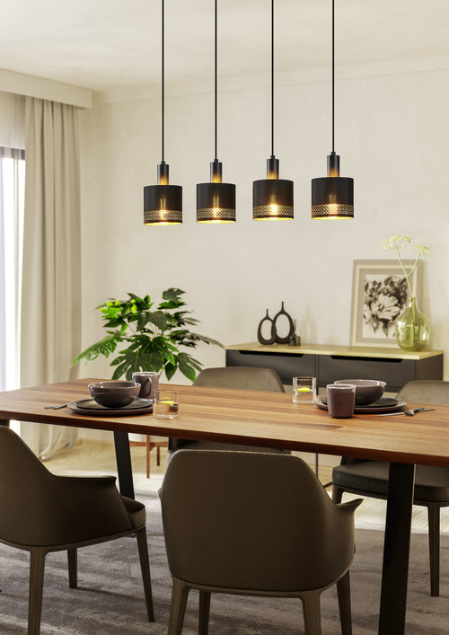 EGLO hanglamp Esteperra - e27 - 94 cm - zwart
