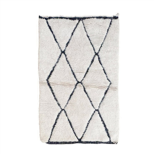AFK Living vloerkleed Berber - handgemaakt - Wol - 103 x 167 cm - vtwonen shop