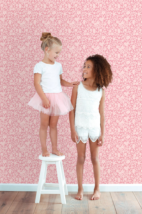 ESTAhome behang bloemetjes roze - 50 x 900 cm - 131439 - vtwonen shop