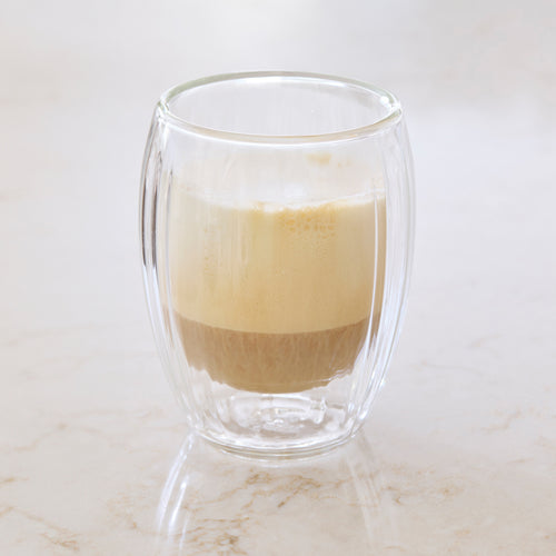 Rivièra Maison Double Wall Glass Line Coffee - Glas - Transparant - vtwonen shop