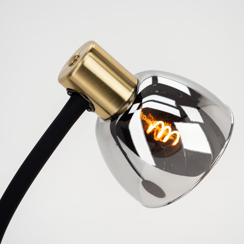 EGLO tafellamp Macere - bureaulamp - e14 - 34 cm - zwart/goud - vtwonen shop