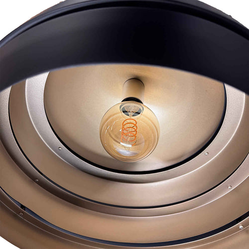 Freelight hanglamp Djarin - 1 lichts - 40  x 150   cm - zwart goud - vtwonen shop