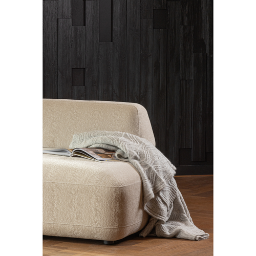 WOOOD fauteuil met verplaatsbare rugleuning Sterck - Polyester - Zand - 118x102x41 - vtwonen shop