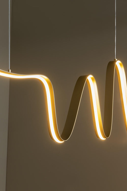 Lucide hanglamp LAMBADA - Geïntegreerde LED - Mat Goud / Messing - vtwonen shop