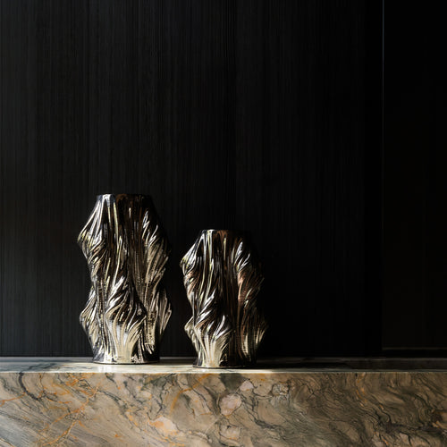 S|P Collection - Vaas 20x20xH28,5cm satin silver Vea - vtwonen shop