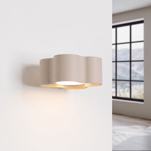 Sollux Lighting Wandlamp OVIO taupe Gx53 - 12x14,5x6cm