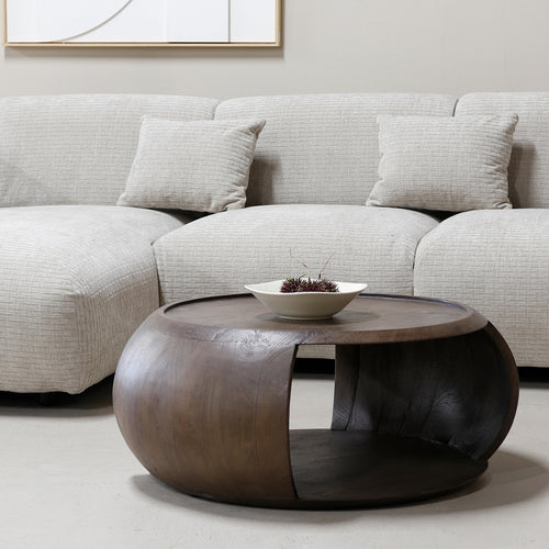 DÉJA Living Salontafel June - Rond - Mangohout - Ø85cm - vtwonen shop